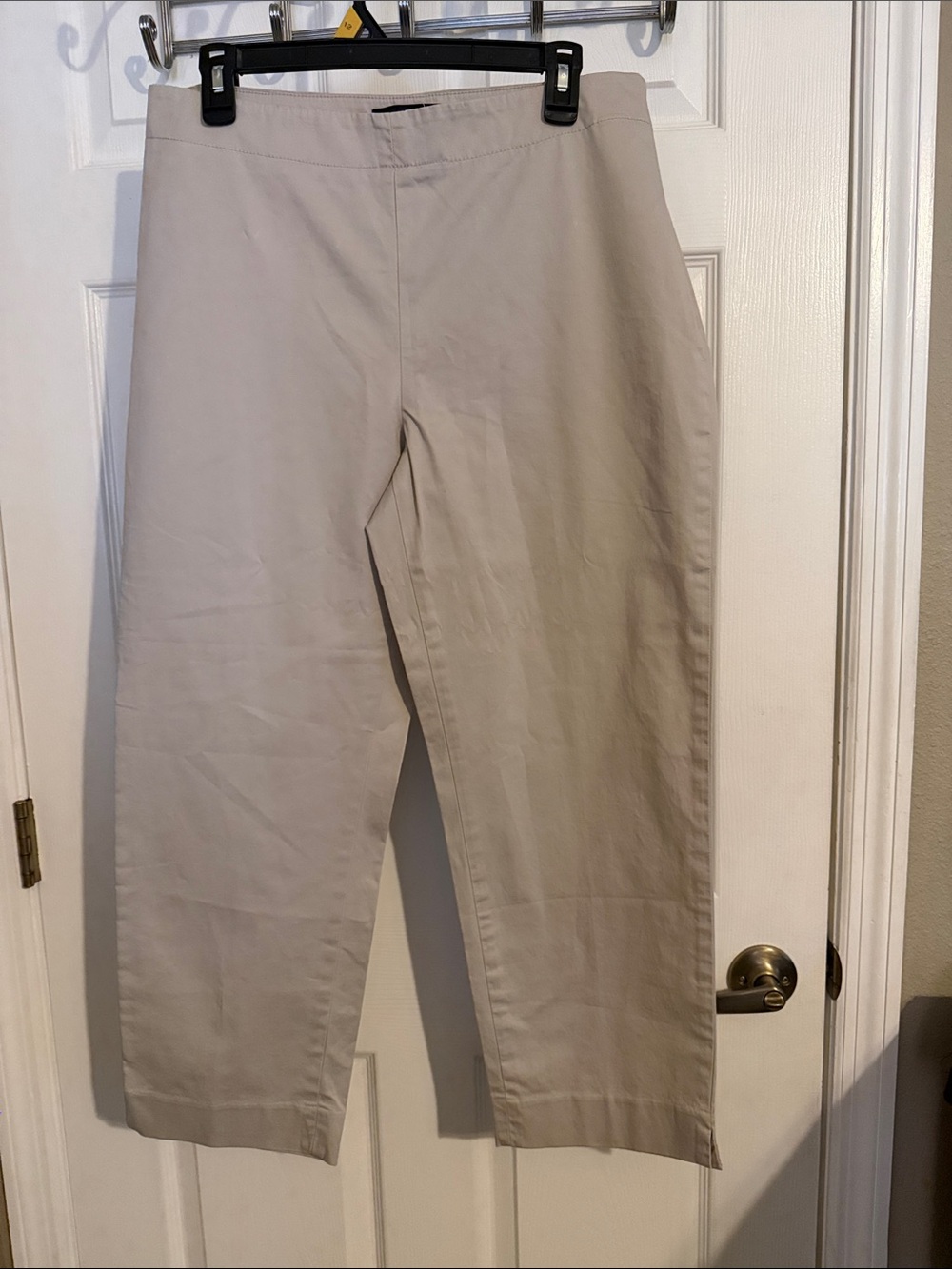 Talbots Beige Straight-Leg Pants